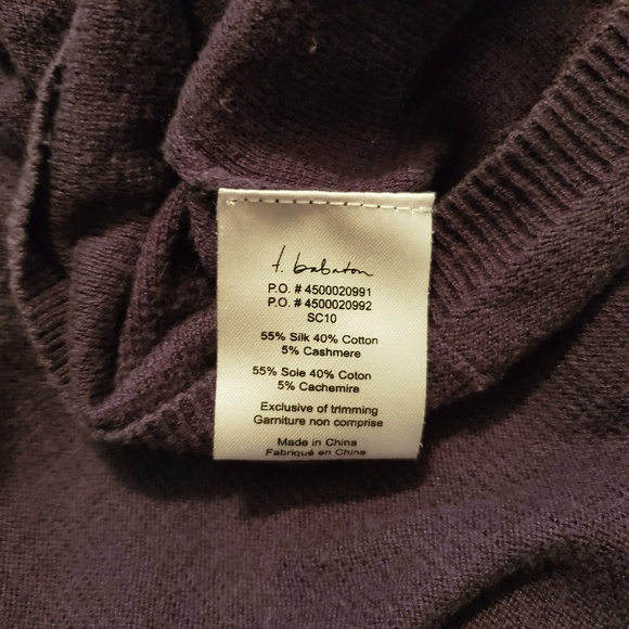 Babaton Keyhole Back Light Silk Cashmere Sweater - Picture 5 of 5